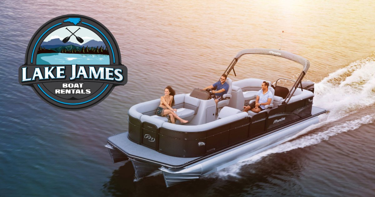 Pontoons Deck Boats Water Slide Boat Rentals Lake James Boat